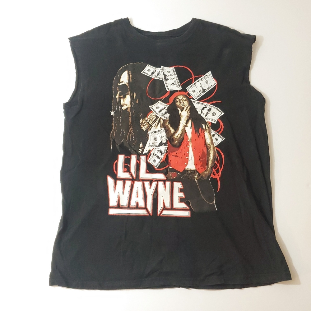 Vintage Lil Wayne Shirt Cut Sleeves